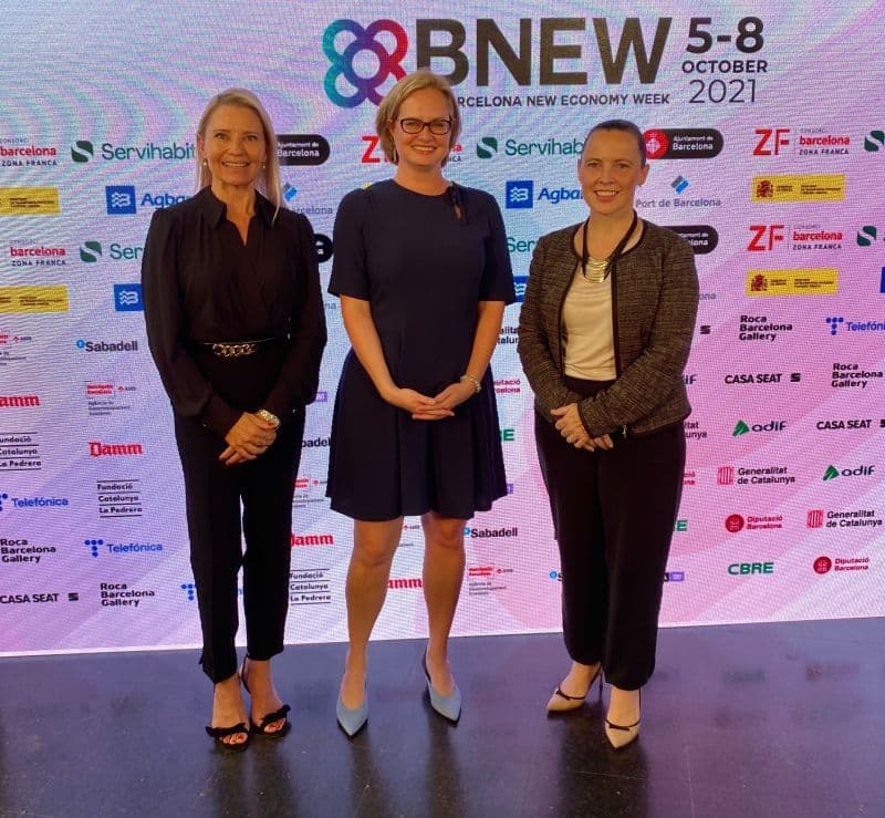 Zoë Harries at Barcelona New Economy Week with investment partners