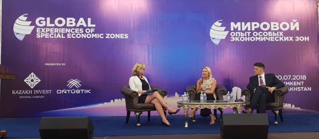 Zoë Harries on a special economic zones panel in Kazakhstan